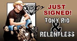 Just signed to perform at the Cook-Off - Tony Rio & Relentless