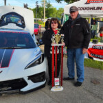 Mike & Lynn Willis with their entry of a 2020 Ceramic White with the Lingenfelter Super-charged 834 horsepower motor car